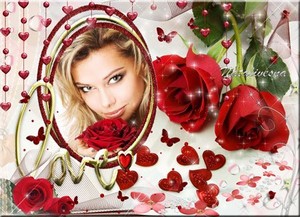 Рамка для Photoshop – Розы для любимой