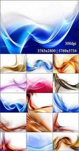 Abstract colored waves backgrounds 