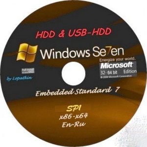 Windows Embedded Standart 7 SP1 x86-x64 en-RU for HDD & USB-HDD