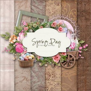 Скрап набор Весенний день/Spring Day