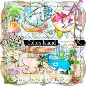 Скрап-набор - Цветной остров (Colors Island)