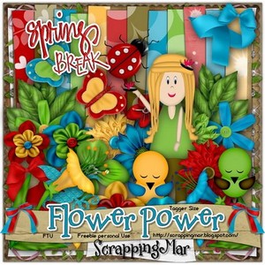 - -   | Scrap kit - Flower power