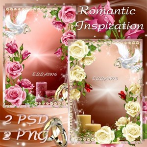 Цветочные рамки - Романтическое вдохновение