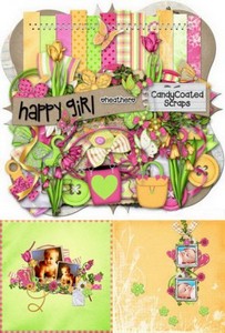 - -   / Scrap kit - Happy girl