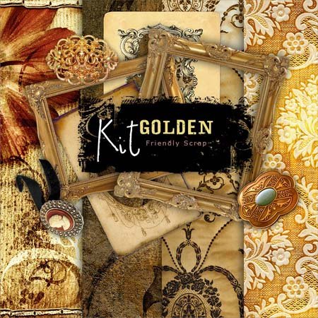 - -   / Scrap kit - Golden Entourage