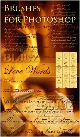 Love Words Brushes for Photoshop