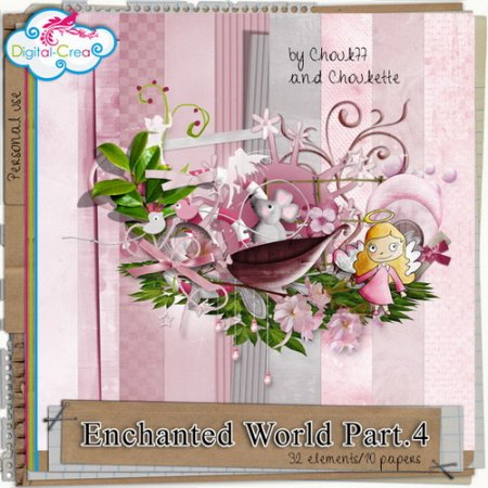 - -  .  4 / Scrap kit - The enchanted world. Par ...