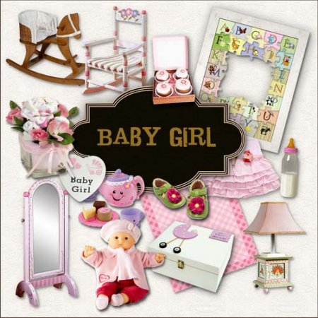- -  / Scrap kit - Baby Girl