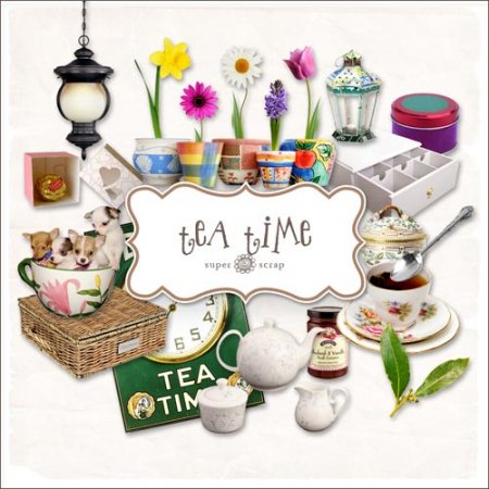 - -   / Scrap kit - Tea Time