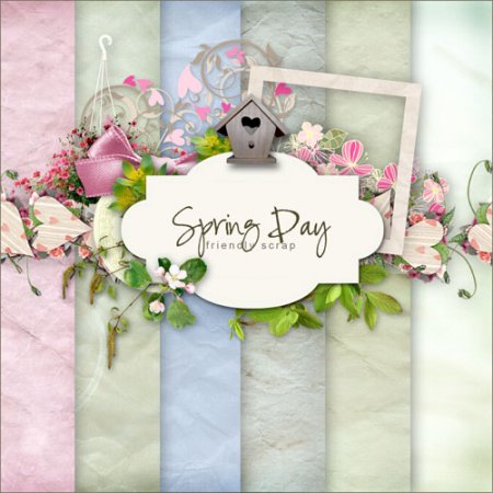 Scrap-set - Spring Day