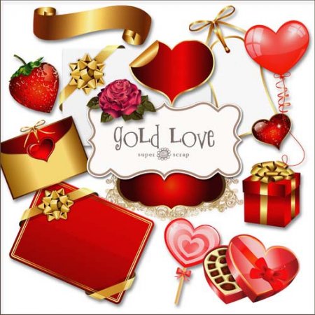 - -   / Scrap kit - Gold Love