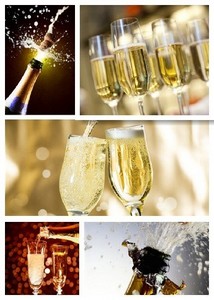Шампанское и фейерверк - фотосток | Stock Photo - Champagne