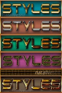     / Text styles - Shine