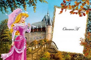 Рамка  для фотошоп  Принцесса средневекового замка
