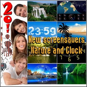 New screensavers - Nature and Clock (2011)