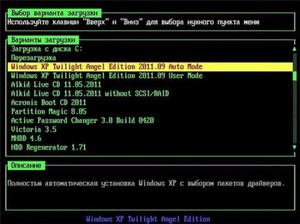 Windows XP Twilight Angel Edition 2011.09 (RUS)
