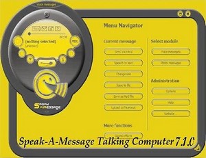 Speak-A-Message Talking Computer 7.1.0 / Eng