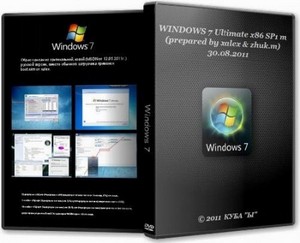 WINDOWS 7 Ultimate x86 SP1 m x86 by xalex & zhuk.m (Rus/Eng/30.08.2011)