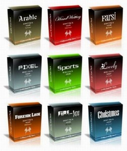 MegaPack Fonts for Design