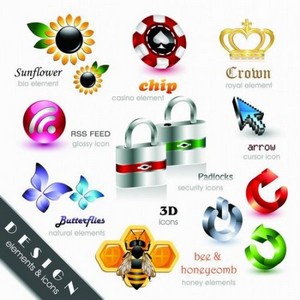 24 Beautiful and Free 3D Vector Icons