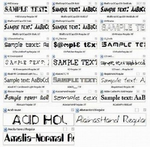 Large Collection of Fonts for the Designer