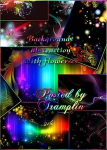     - Backgrounds abstraction with flowerses