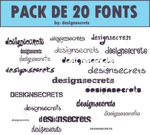 Pack Of 20 Fonts