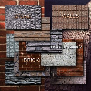 Текстуры Кирпичные и каменные стены