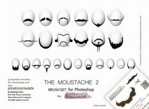 The Moustache brushset 2