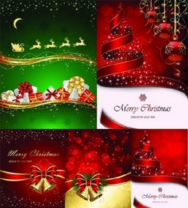 Classic christmas greeting cards