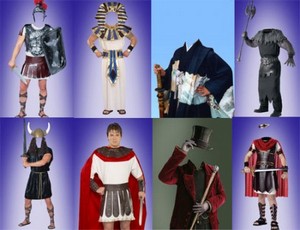 Исторические и карнавальные мужские костюмы и шаблоны для фотомонтажа № 34