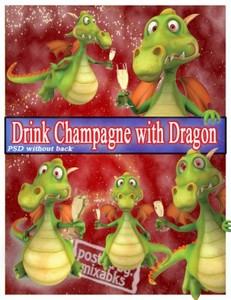  c  | Dragon with Champagne (PSD)