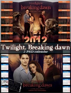 . .  | Twilight. Breaking Down (2 PSD calendar)