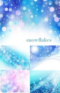 Нежные снежинки - новогодние фоны (HQ)