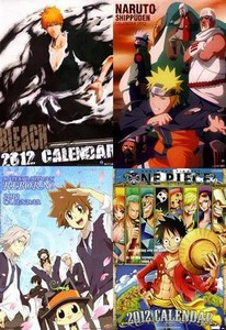 Коллекция аниме календарей на 2012 год