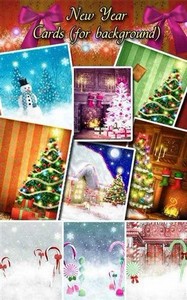 Новогодние открытки для оформления праздничных поздравлений и альбомов
