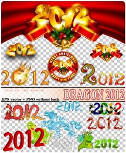  | Dragon 2012 (EPS vector + PNG scrap)