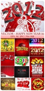 Vector Happy New Year 16