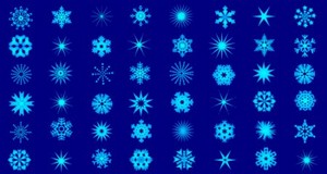 Снежные Звезды - Снежинки в векторе