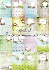 Scrap calendar -    2012  .2