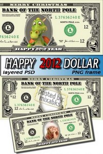   2012 | Happy Dragon Dollar (PSD frame)