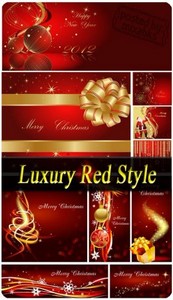    | Luxury Red Style (eps vector + tiff in cmyk)
