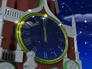 Футаж: «Кремлевские  часы»