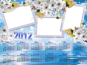 Календарь на 2012 - Цветочный
