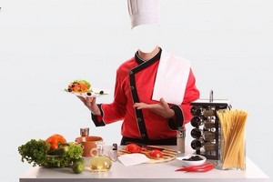 Шаблон для монтажа в Photoshop - Шеф-повар