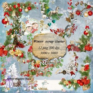 Winter scrap cluster - Набор зимних скрап кластеров