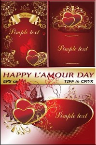    | Happy L'Amour Day (EPS vector + TIFF)