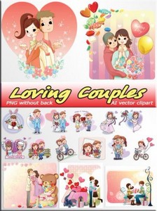   | Loving Couples (AI vector + PNG)