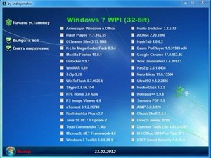 Microsoft Windows 7  SP1 x86/x64 DVD WPI - 11.02.2012