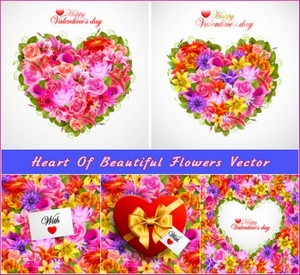     (Your Heart of flowers Vector)
